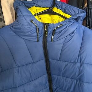Sporto Blue Jacket with Yellow Interior